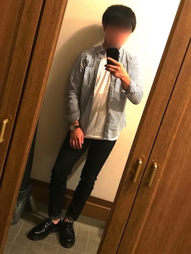 「アイテム（バングル/リストバンド）」を使った、だいすけさん（メンズ・166cm・20代）の秋コーディネート