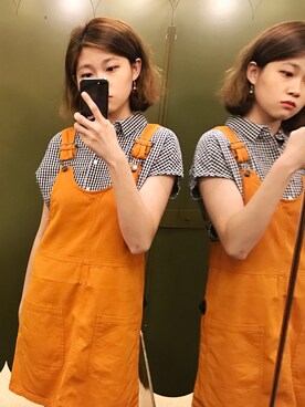 「MONKI」｜ペン👾さん（レディース・169cm）の夏コーディネート