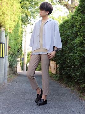 「フォロバ」｜「アイテム（アナログ腕時計）」を使った、Y.M.さん（メンズ・178cm）の夏コーディネート