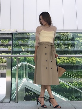 宮田 綾子さん（レディース・165cm）の夏コーディネート