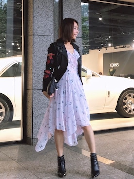 「Desigual（デシグアル）のアイテム（ジャケット/アウター）」を使った、宮田 綾子さん（レディース・165cm）の秋コーディネート