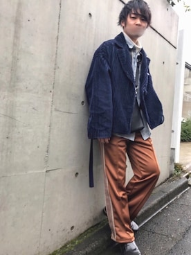 「FREAK'S STORE（フリークスストア）のアイテム（ライダースジャケット）」を使った、すうさん（メンズ・168cm・20代）の冬コーディネート