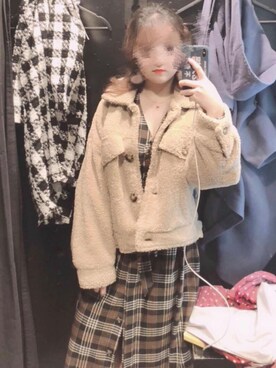 「アイテム（その他トップス、ブラウン系）」を使った、Shirley07さん（レディース・158cm）の冬コーディネート