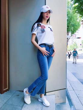 Hana Chuさん（レディース・168cm）の春コーディネート