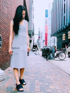 Hana Chuさん（レディース・168cm）の夏コーディネート