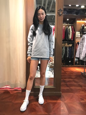 Hana Chuさん（レディース・168cm）の夏コーディネート