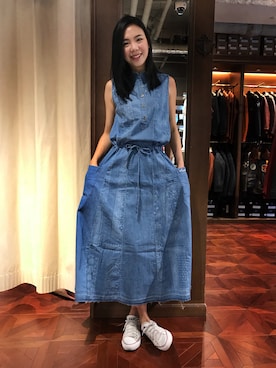 「AVIREXBelle」｜Hana Chuさん（レディース・168cm）の春コーディネート