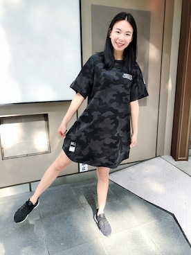 Hana Chuさん（レディース・168cm）の夏コーディネート