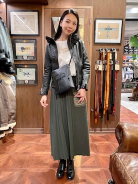 Hana Chuさん(レディース・168cm)の冬コーディネート