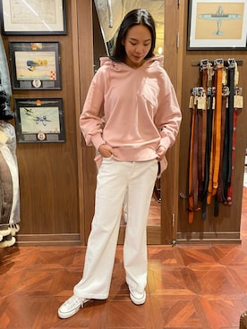 Hana Chuさん（レディース・168cm）の冬コーディネート