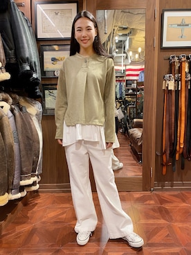 Hana Chuさん(レディース・168cm)の冬コーディネート