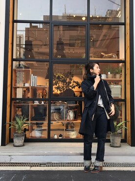 「TODAYFUL（トゥデイフル）のアイテム（モッズコート）」を使った、RISA ...さん（レディース・160cm）の冬コーディネート