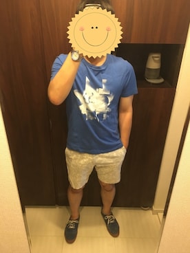 「CABANE de ZUCCa（カバンドズッカ）のアイテム（アナログ腕時計）」を使った、shimさん（メンズ・166cm）の夏コーディネート