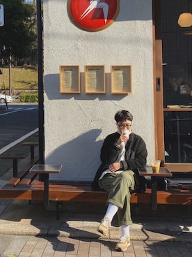 「travel」｜「アイテム（ジャケット/アウター）」を使った、Froidさん（レディース・162cm）の冬コーディネート