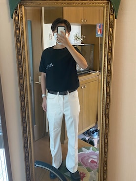 「MHL.」｜「アイテム（アクセサリー）」を使った、ケンタさん（メンズ・174cm）の夏コーディネート