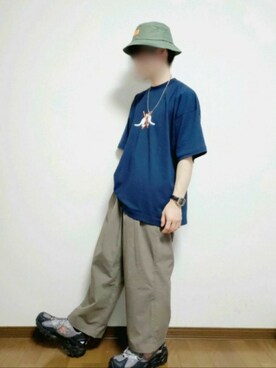 「NEW BALANCE（ニューバランス）の【New Balance】ML703トレイルランニング/888375（スニーカー）」を使った、たっくん63さん（メンズ・163cm）の夏コーディネート