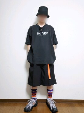 「NEW BALANCE（ニューバランス）の【New Balance】ML703トレイルランニング/888375（スニーカー）」を使った、たっくん63さん（メンズ・163cm）の夏コーディネート
