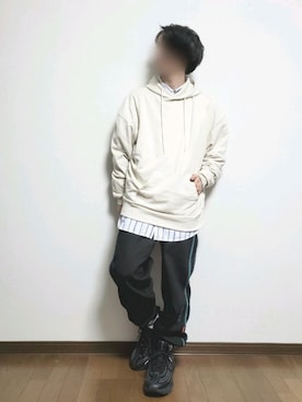 「HOOK（フック）のアイテム（パンツ）」を使った、たっくん63さん（メンズ・163cm）の春コーディネート