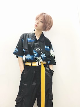 「PARADOX（パラドックス）のアイテム（トップス）」を使った、HARUさん（レディース・155cm）の夏コーディネート