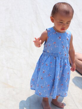 「アイテム（ワンピース/ドレス）」を使った、みにょさん（レディース・80cm）の夏コーディネート