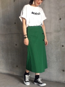 秋山 里織さん(レディース・158cm)の夏コーディネート