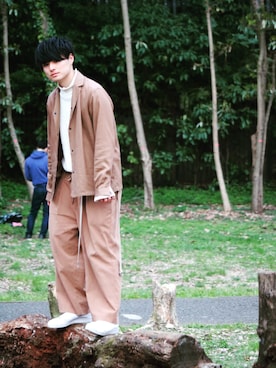 「SASQUATCHfabrix.（サスクワァッチファブリックス）のアイテム」を使った、Tさん（メンズ・169cm・20代）の春コーディネート