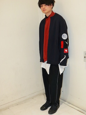 「WhoWhat（フーワット）のアイテム（テーラードジャケット）」を使った、Tさん（メンズ・169cm）の冬コーディネート