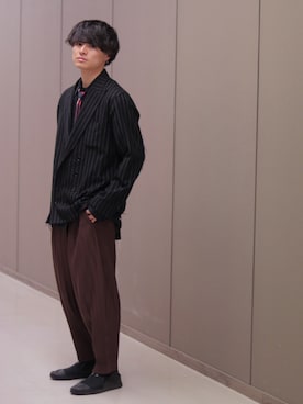 「TAKAHIROMIYASHITATheSoloIst.（タカヒロミヤシタザソロイスト）のアイテム（ジャケット/アウター）」を使った、Tさん（メンズ・169cm）の春コーディネート