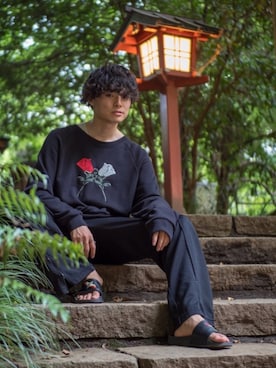 「CLASS（クラス）のアイテム（パンツ）」を使った、Tさん（メンズ・169cm）の夏コーディネート