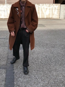 「MIHARAYASUHIRO（ミハラヤスヒロ）のアイテム（その他アウター）」を使った、Tさん（メンズ・169cm）の冬コーディネート