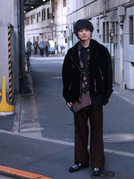 「DELADA（デラダ）のアイテム」を使った、Tさん（メンズ・169cm）の冬コーディネート