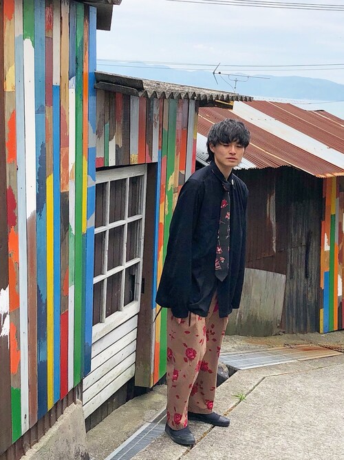 BED J.W FORD ROSE PANTS ローズパンツ 薔薇 BED J.W. FORD（ベッドフォード）の「＜BED J.W FORD＞ROSE