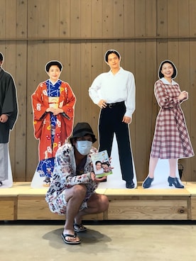 「wjk（ダヴルジェイケイ）のアイテム（帽子）」を使った、ヒスマニアさん（メンズ・178cm）の夏コーディネート