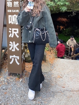 「HELLY HANSEN（ヘリーハンセン）のアイテム（ジャケット/アウター）」を使った、aayk__1339インスタ見てねさん（レディース・155cm）の冬コーディネート