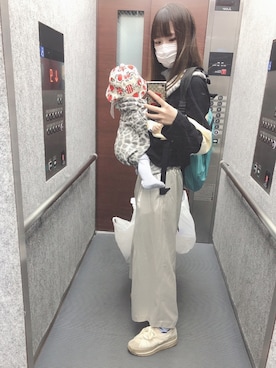 「近所」｜もちこさん（レディース・160cm）の春コーディネート