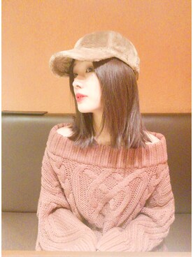 前田希美さん(レディース・158cm)の冬コーディネート