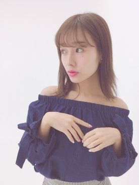 「min plume（ミンプリュム）のアイテム」を使った、前田希美さん（レディース・158cm）の冬コーディネート