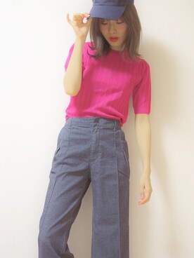 前田希美さん（レディース・158cm）の春コーディネート
