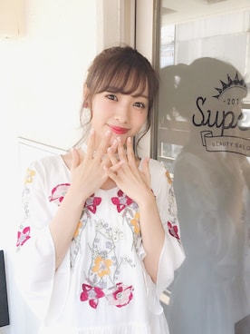 「SPIRALGIRL（スパイラルガール）のアイテム（ワンピース/ドレス）」を使った、前田希美さん（レディース・158cm）の春コーディネート