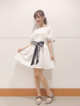 前田希美さん（レディース・158cm）の夏コーディネート
