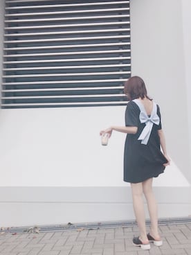 「FREE'S MART（フリーズマート）のアイテム（サンダル）」を使った、前田希美さん（レディース・158cm）の夏コーディネート