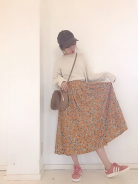 前田希美さん（レディース・158cm）の秋コーディネート