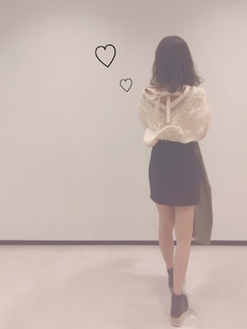 「COCO DEAL（ココディール）のアイテム（帽子）」を使った、前田希美さん（レディース・158cm）の秋コーディネート