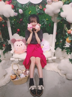 「Another Edition（アナザーエディション）のアイテム（帽子）」を使った、前田希美さん（レディース・158cm）の秋コーディネート