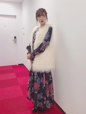 「ENVYM（アンビー）のアイテム（その他アウター）」を使った、前田希美さん（レディース・158cm）の秋コーディネート
