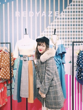 「REDYAZEL（レディアゼル）のアイテム（ジャケット/アウター）」を使った、前田希美さん（レディース・158cm）の秋コーディネート