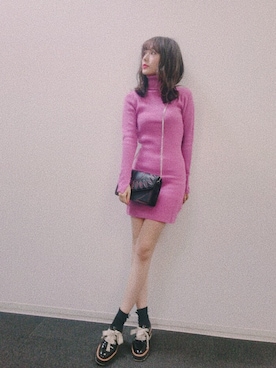 「D&B By DABAGIRL（-）のアイテム」を使った、前田希美さん（レディース・158cm）の冬コーディネート
