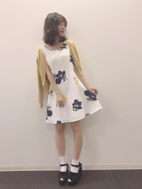 「COCO DEAL（ココディール）のアイテム」を使った、前田希美さん（レディース・158cm）の冬コーディネート