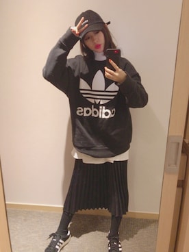 「D&B By DABAGIRL（-）のアイテム」を使った、前田希美さん（レディース・158cm）の冬コーディネート
