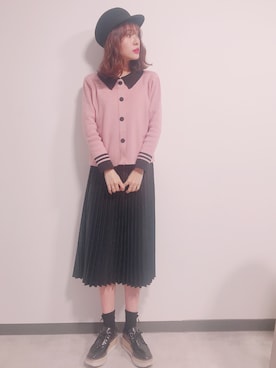 「D&B By DABAGIRL（-）のアイテム」を使った、前田希美さん（レディース・158cm）の冬コーディネート